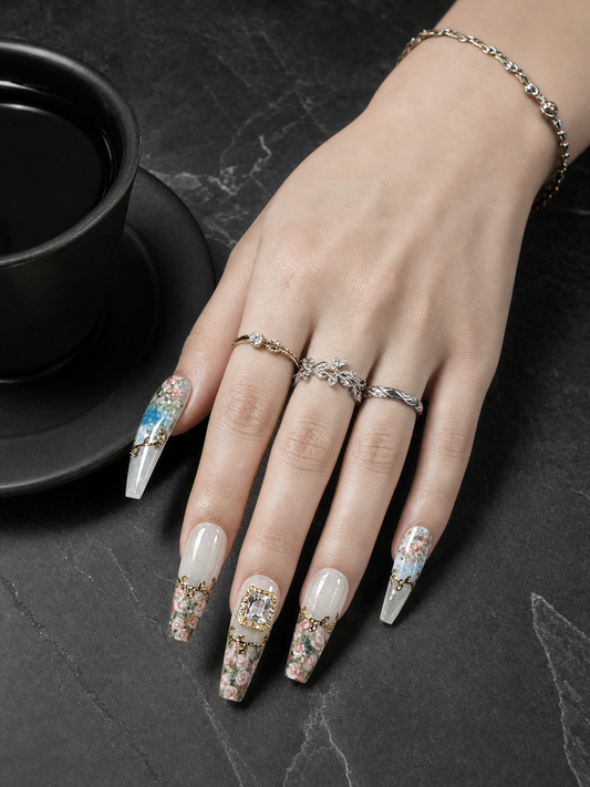 Ethereal Garden Reverie | LUMlix Haute Nail