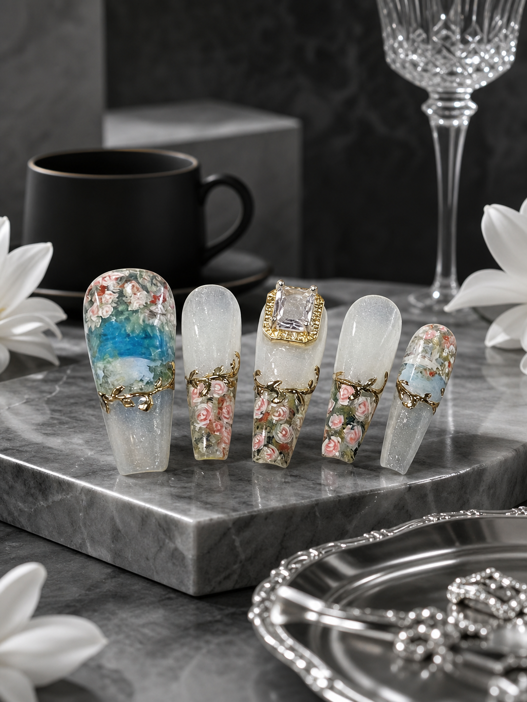 Ethereal Garden Reverie | LUMlix Haute Nail