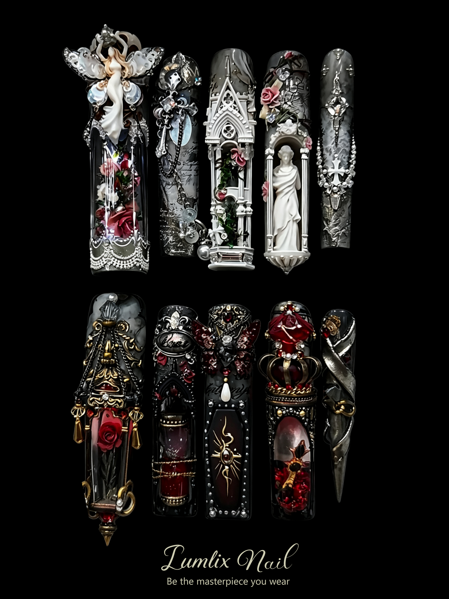 Celestial Gothic Sanctuary | LUMlix Haute Nail