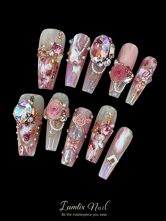 Rose Nebula Reverie | LUMlix Haute Nail