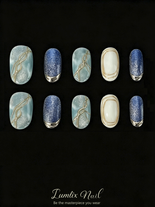 Ethereal Azure | LUMlix Haute Nail