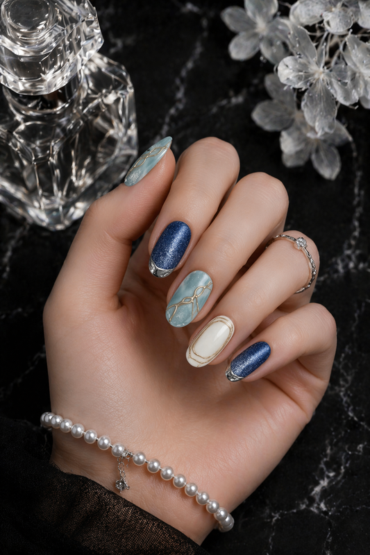 Ethereal Azure | LUMlix Haute Nail