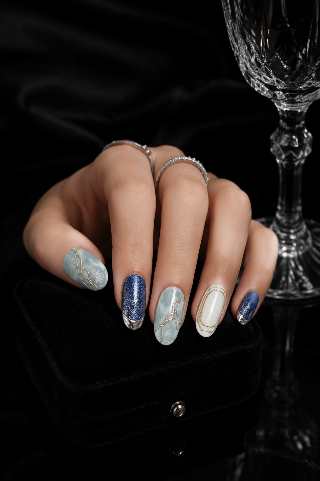 Ethereal Azure | LUMlix Haute Nail