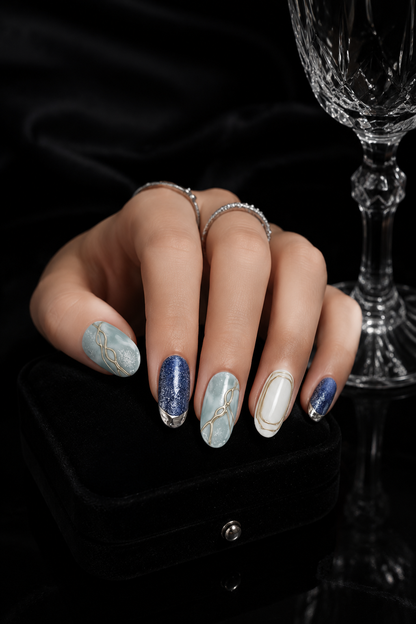 Ethereal Azure | LUMlix Haute Nail