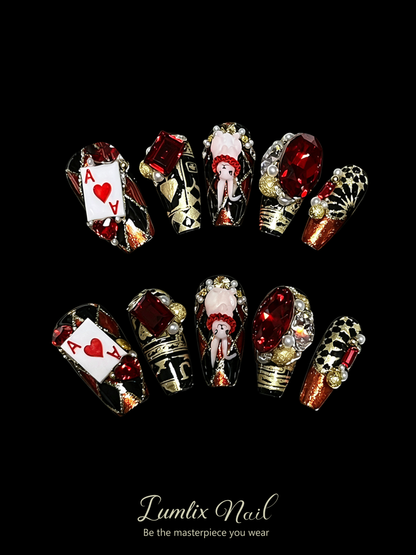 Sacred Crimson Reliquary | LUMlix Haute Nail