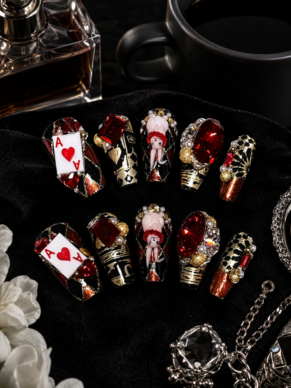 Crimson Ace Sovereign | LUMlix Haute Nail