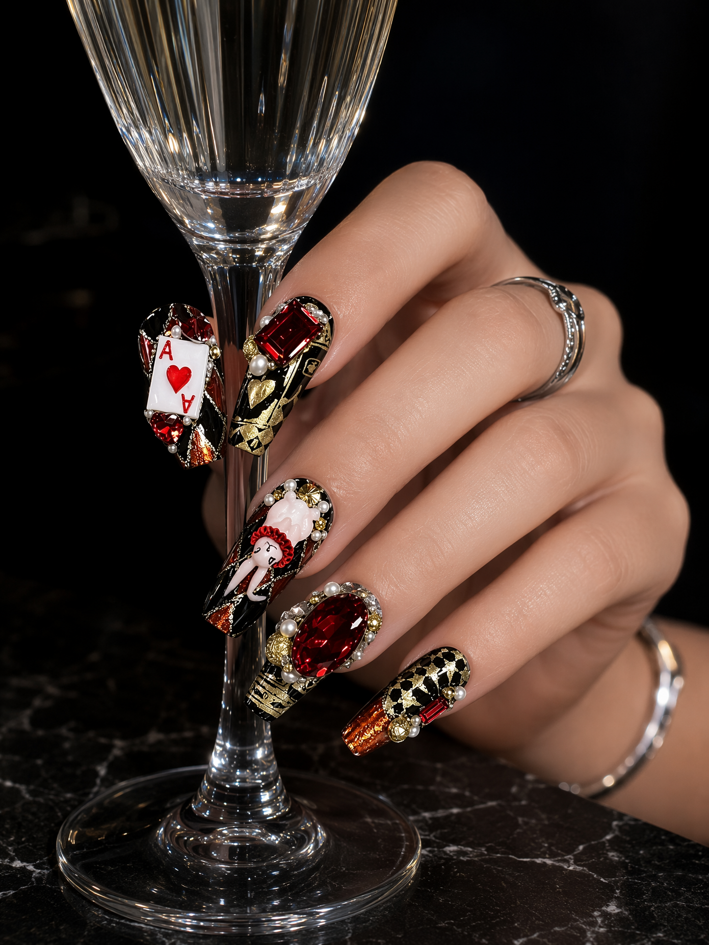 Sacred Crimson Reliquary | LUMlix Haute Nail