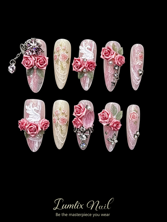 La Rose Éternelle | LUMlix Haute Nail