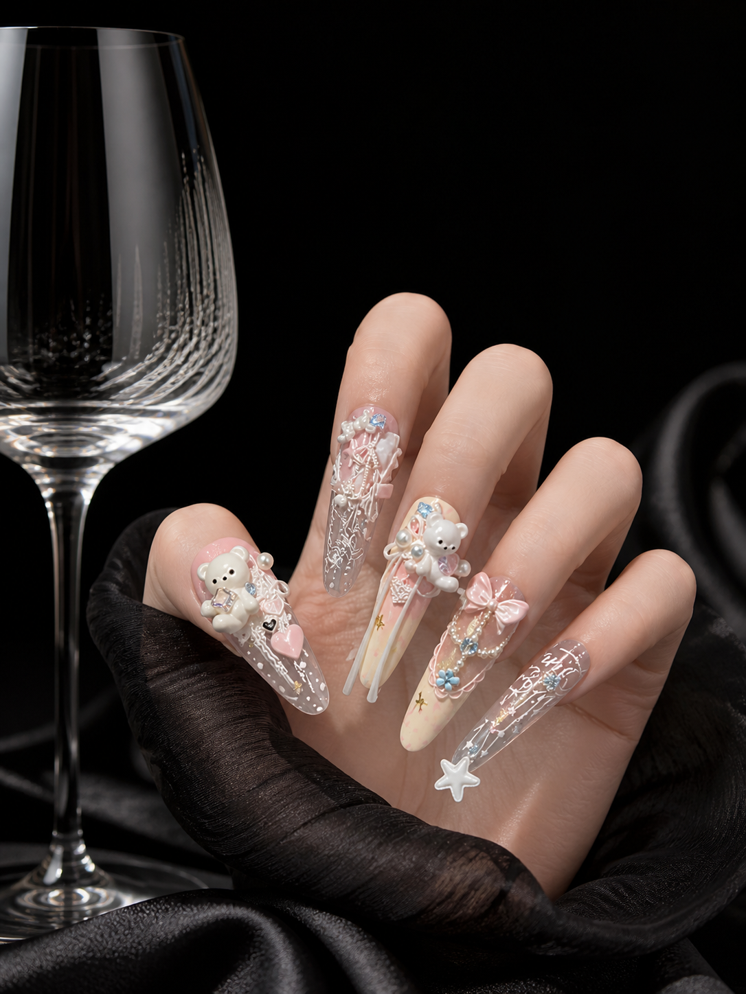 Celestial Porcelain Reverie | LUMlix Haute Nail