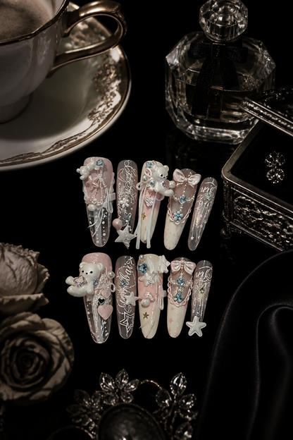 Celestial Porcelain Reverie | LUMlix Haute Nail