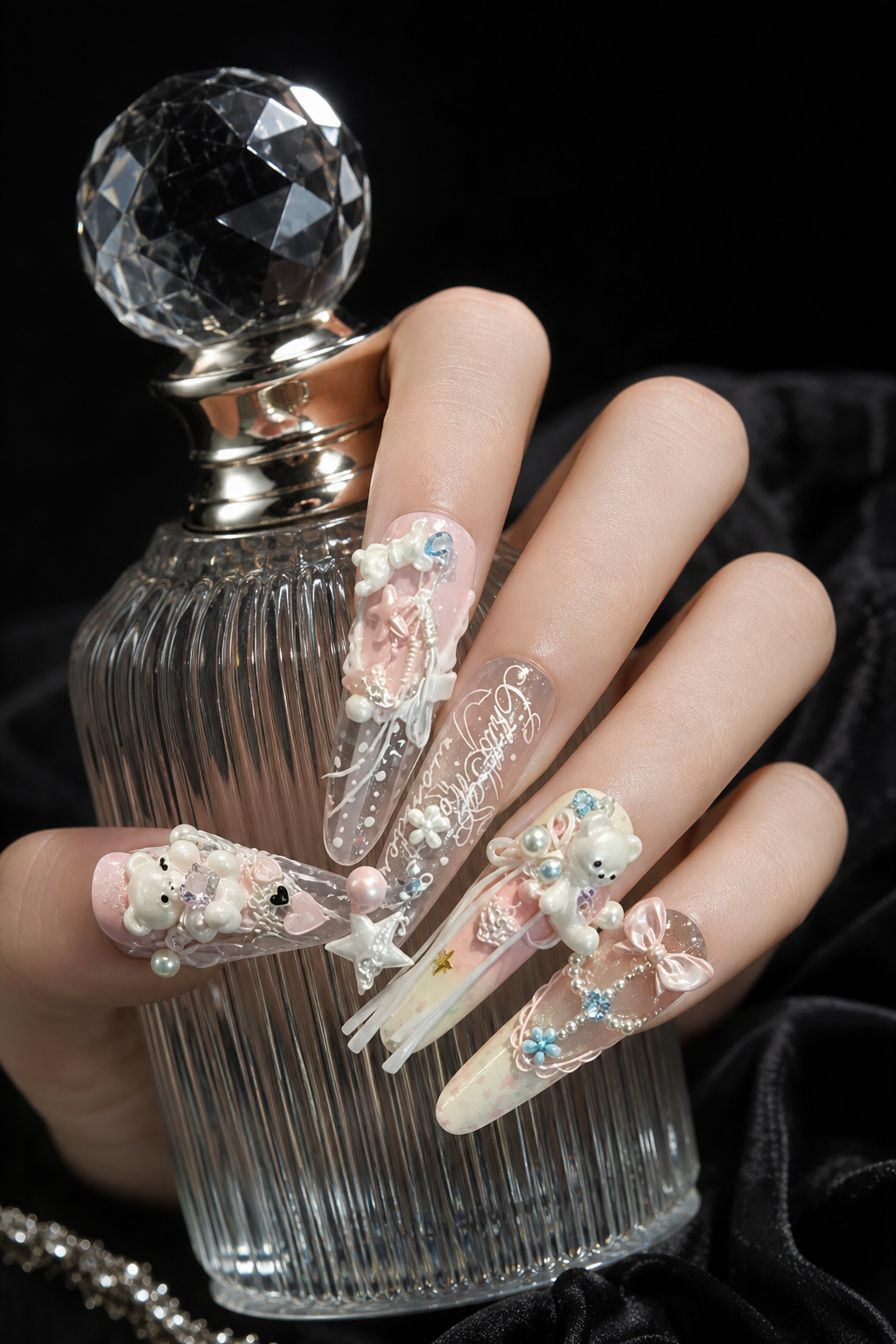 Celestial Porcelain Reverie | LUMlix Haute Nail
