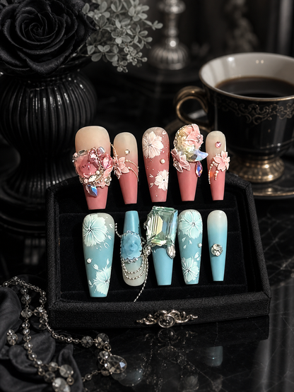 Celestial Bloom Duality | LUMlix Haute Nail