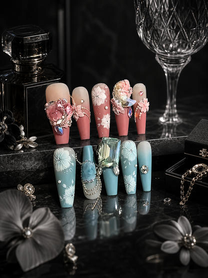 Celestial Bloom Duality | LUMlix Haute Nail