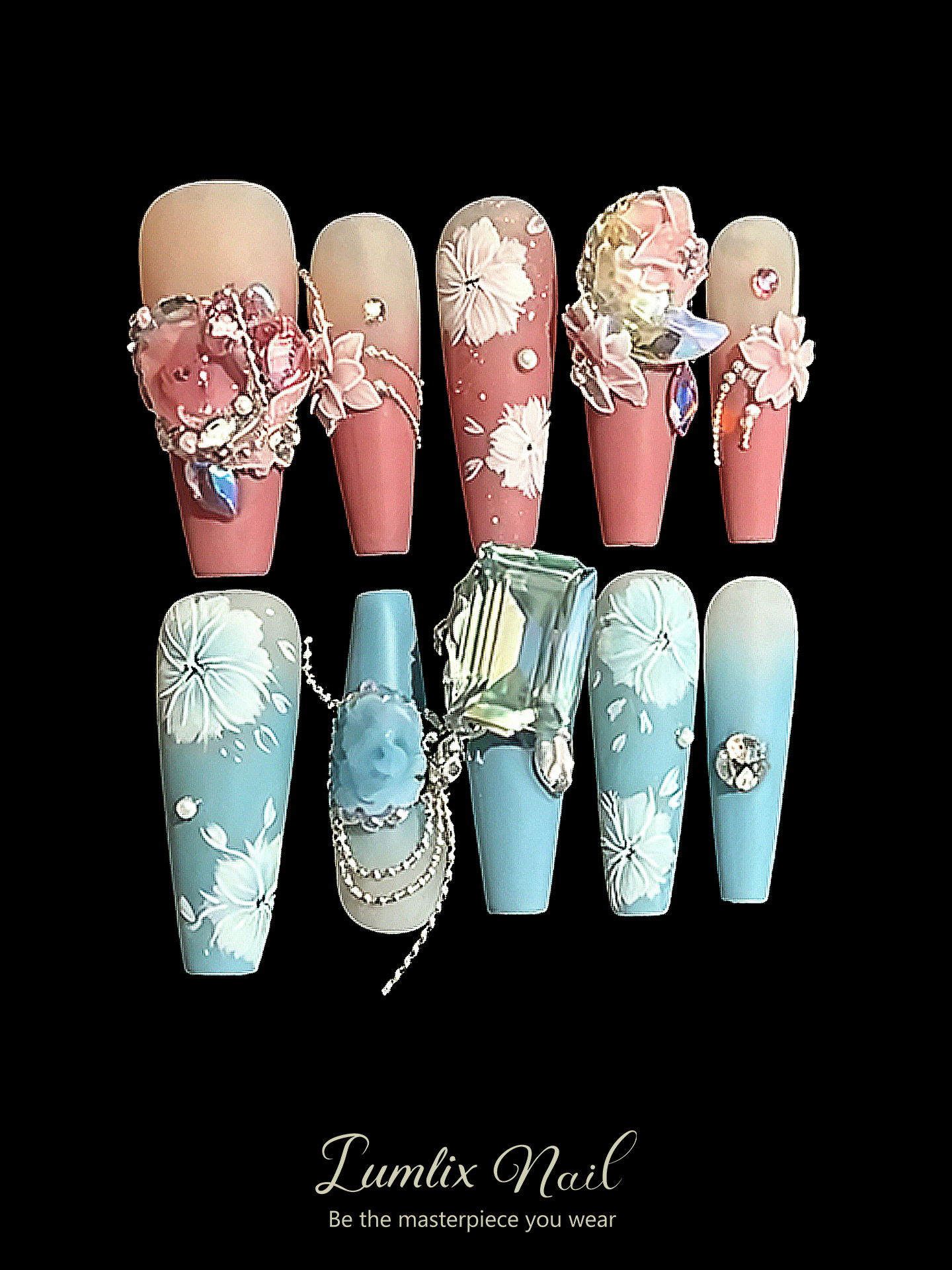 Celestial Bloom Duality | LUMlix Haute Nail