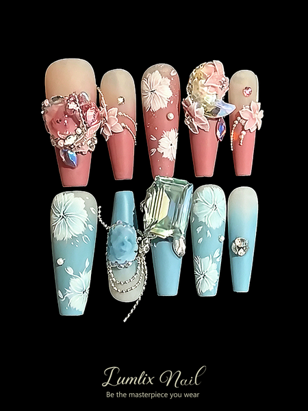 Celestial Bloom Duality | LUMlix Haute Nail
