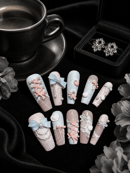 Balletcore Lace Corsetry | LUMlix Haute Nail