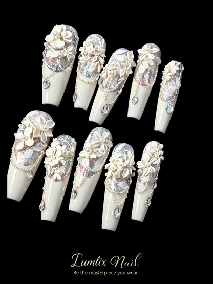 The Moonlit Garden's Whisper | LUMlix Haute Nail