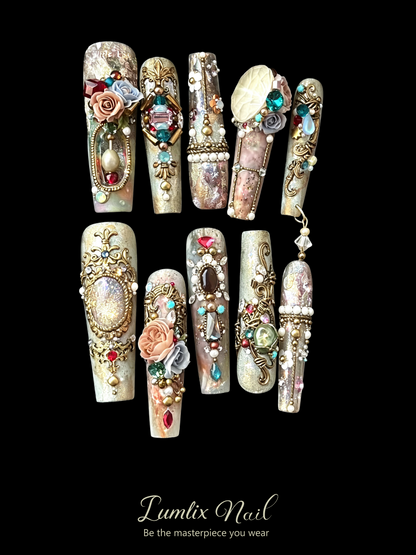 The Baroque Curator's Cabinet | LUMlix Haute Nail