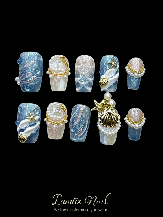 Azure Tides | LUMlix Haute Nail