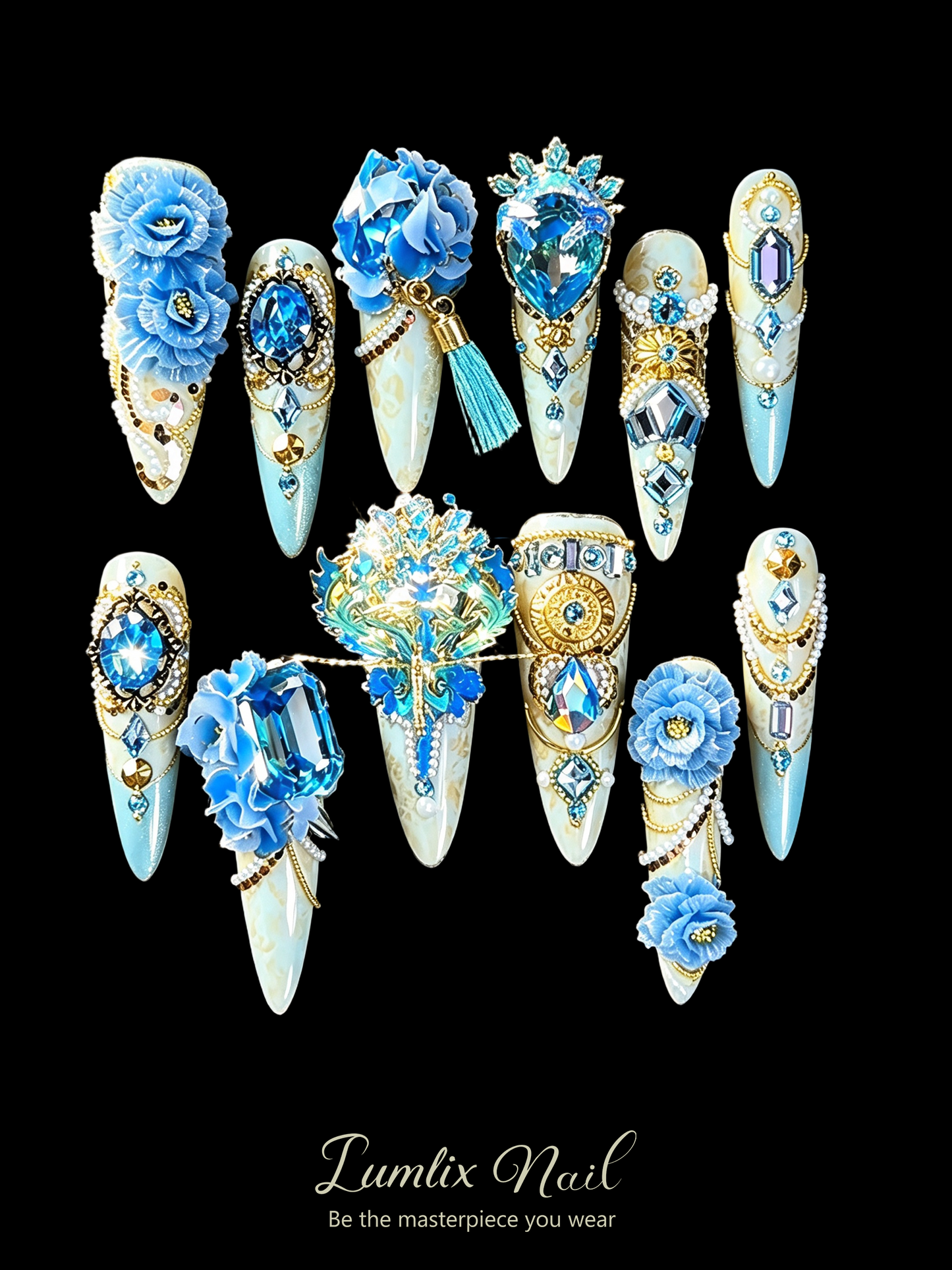 Azure Versailles | LUMlix Haute Nail