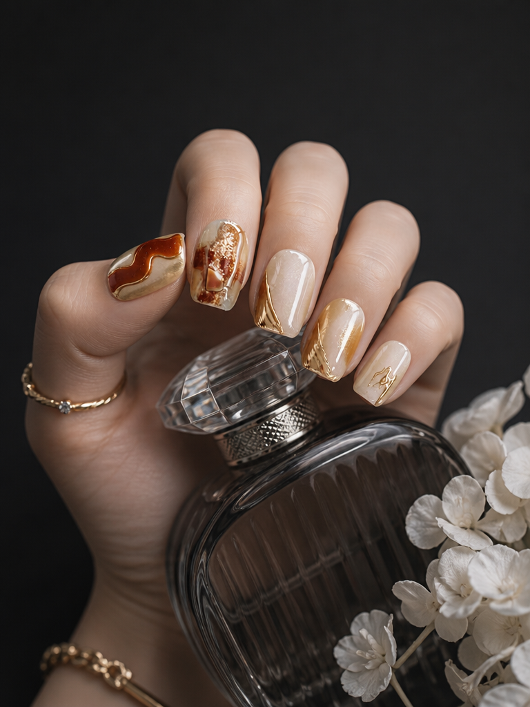 Amber Alchemy | LUMlix Haute Nail