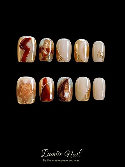 Amber Alchemy | LUMlix Haute Nail