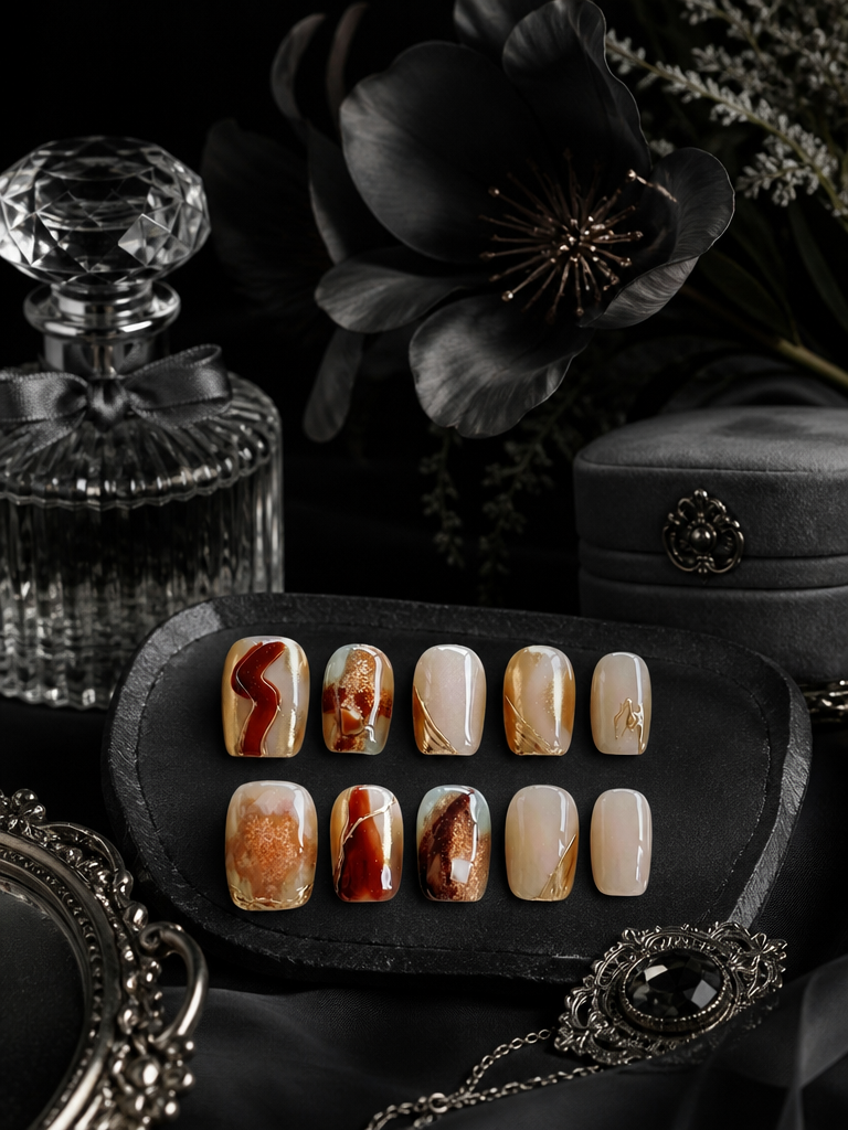 Amber Alchemy | LUMlix Haute Nail