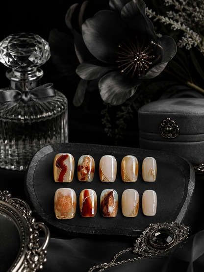 Amber Alchemy | LUMlix Haute Nail