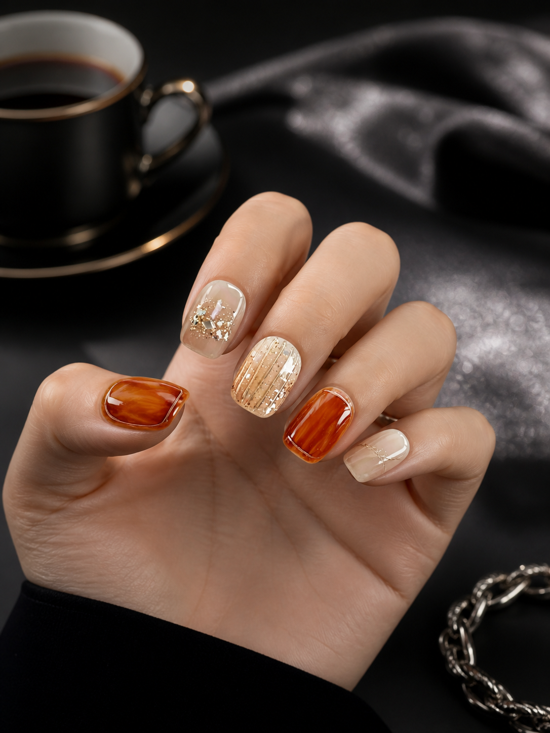 Amber Alchemy | LUMlix Haute Nail