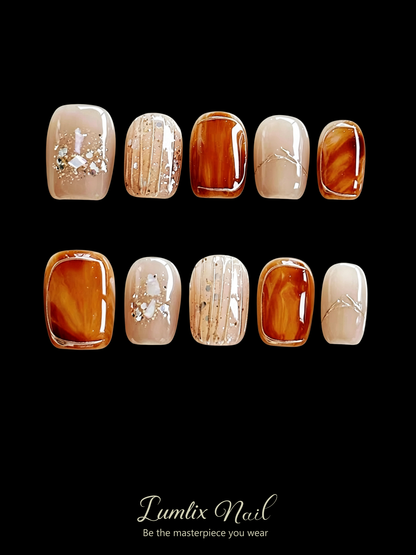 Amber Alchemy | LUMlix Haute Nail