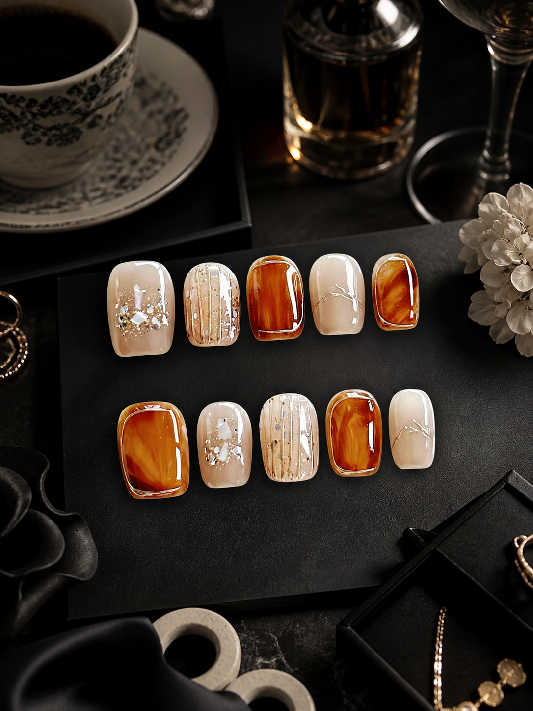 Amber Alchemy | LUMlix Haute Nail