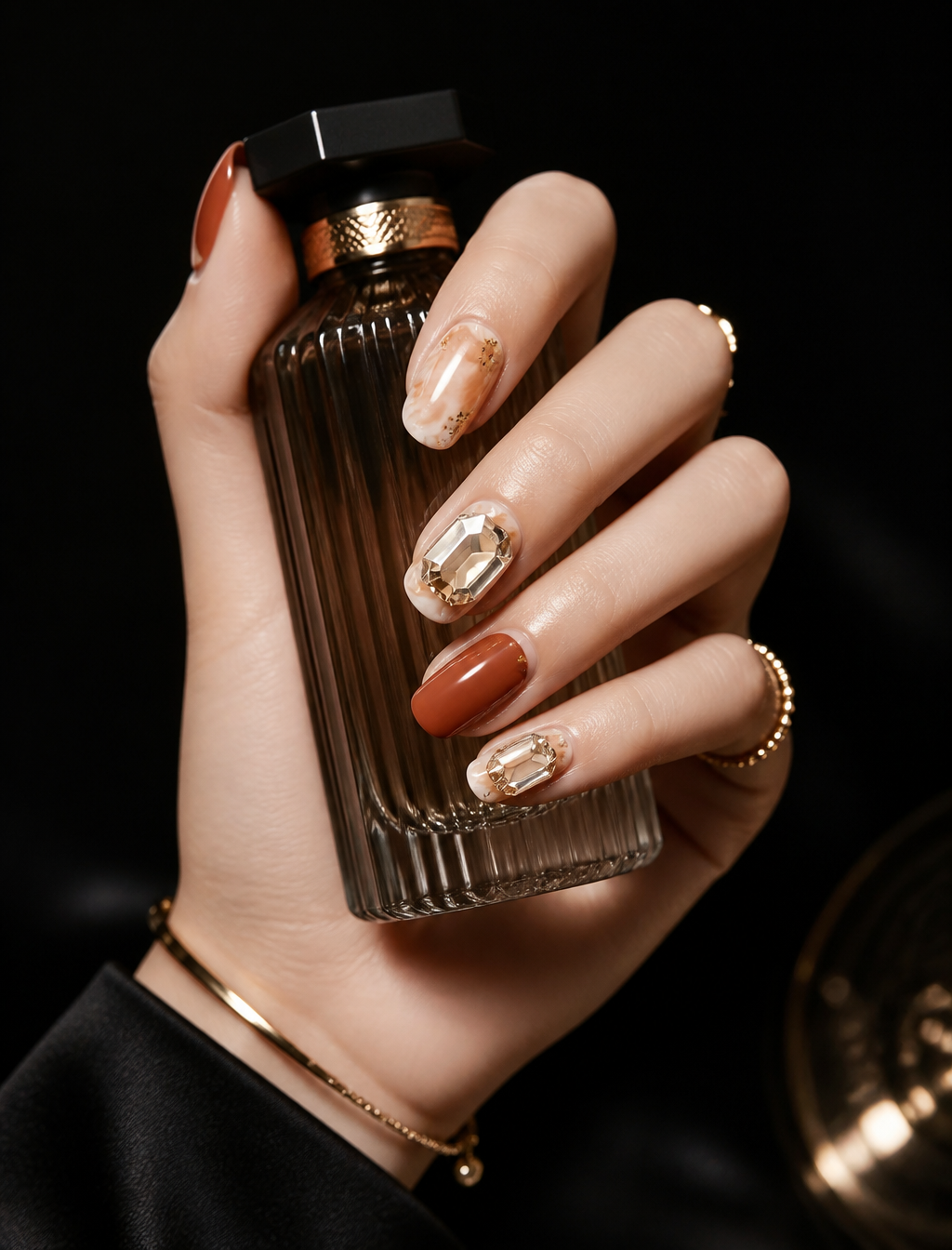 Gaia's Amber Alchemy | LUMlix Haute Nail