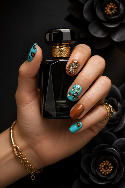 Turquoise Nomad's Creed | LUMlix Haute Nail