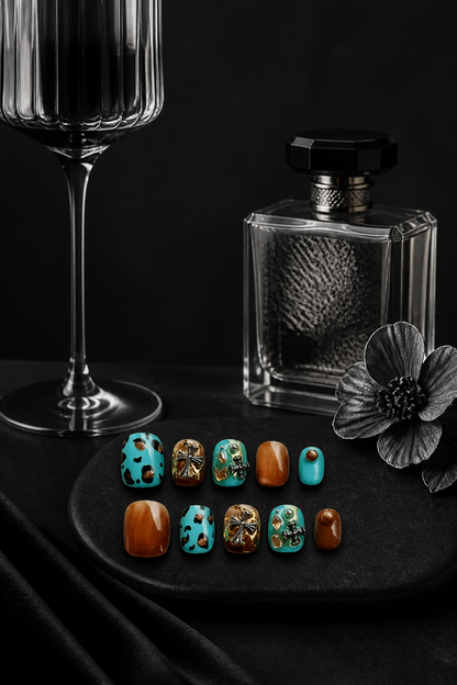 Turquoise Nomad's Creed | LUMlix Haute Nail