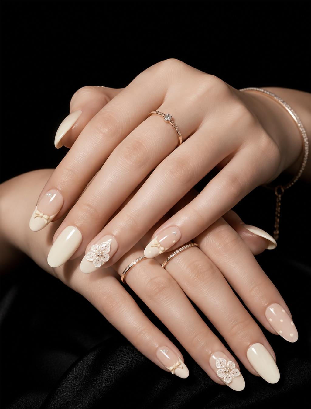 Flora's Porcelain Waltz | LUMlix Haute Nail