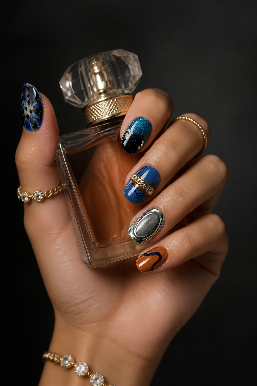 Midnight Industrial Rhapsody | LUMlix Haute Nail