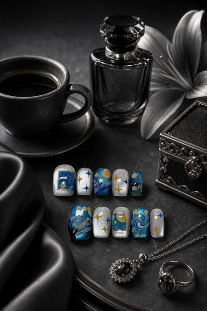 Starry Night Reverie | LUMlix Haute Nail