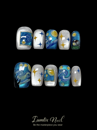 Starry Night Reverie | LUMlix Haute Nail