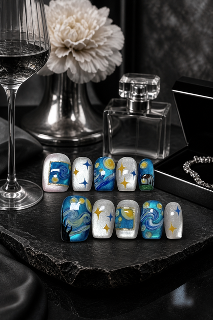 Starry Night Reverie | LUMlix Haute Nail