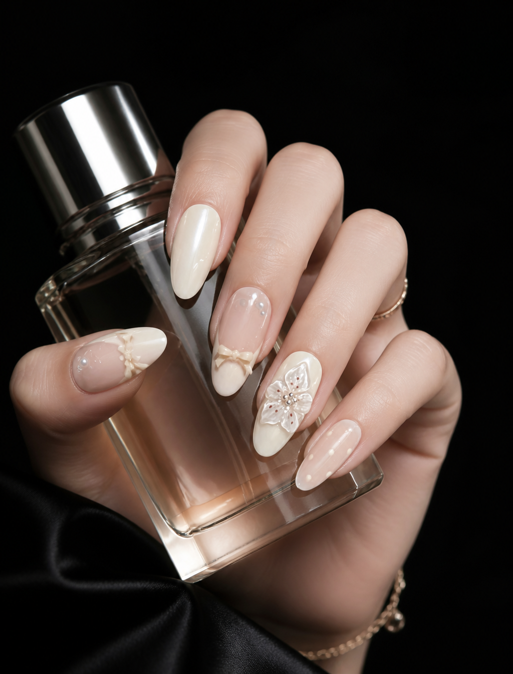 Flora's Porcelain Waltz | LUMlix Haute Nail