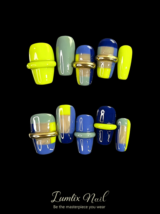 Neon Cyber-Ring | LUMlix Haute Nail