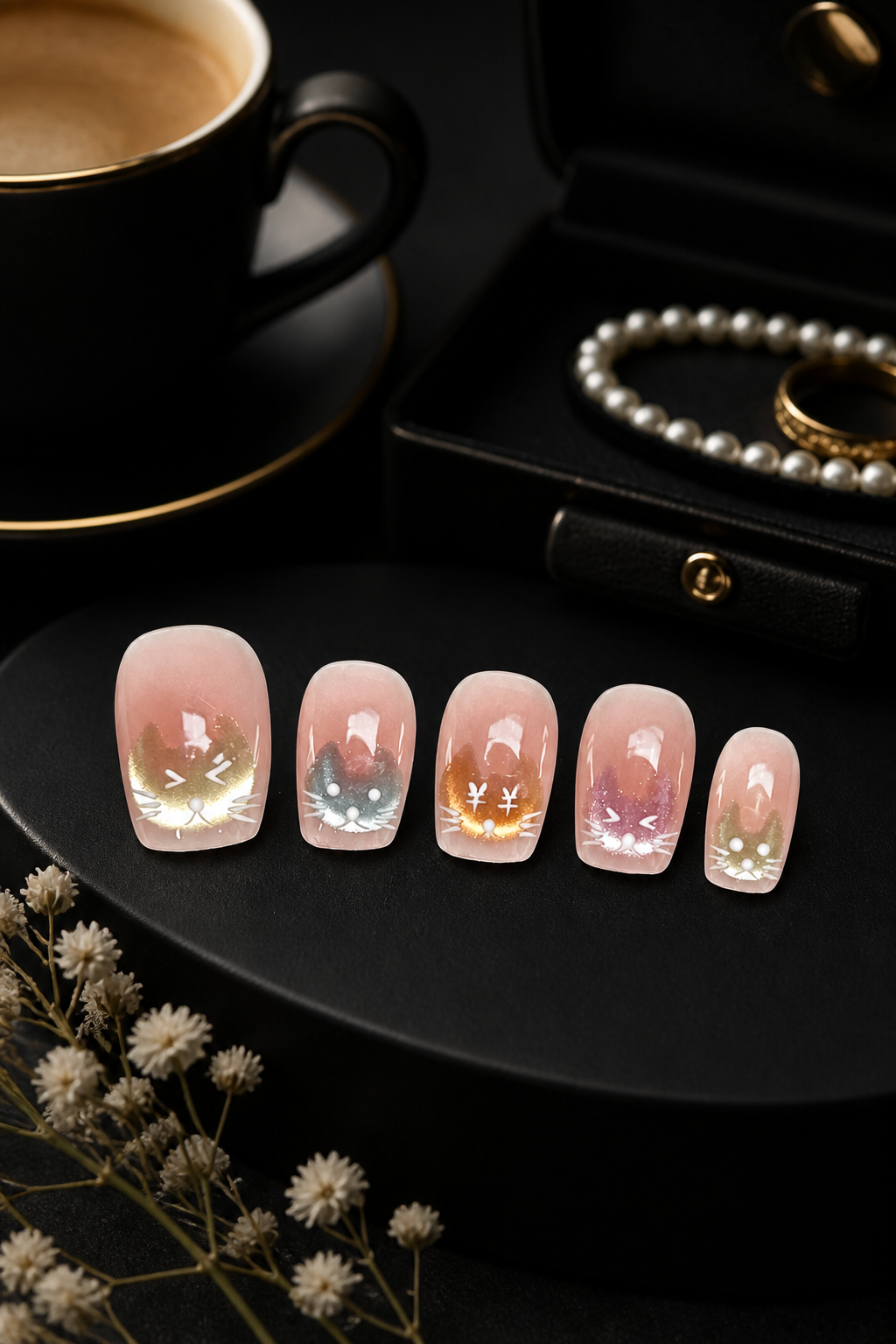 Whiskered Twilight Mirage | LUMlix Haute Nail