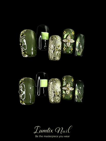 Verdant Nocturne | LUMlix Haute Nail