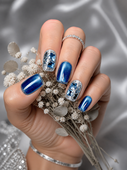Azure Nebula Cascade | LUMlix Haute Nail
