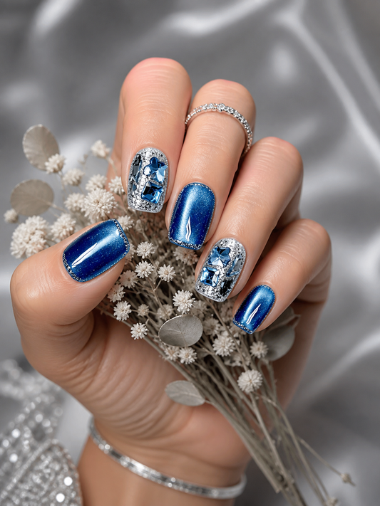 Azure Nebula Cascade | LUMlix Haute Nail