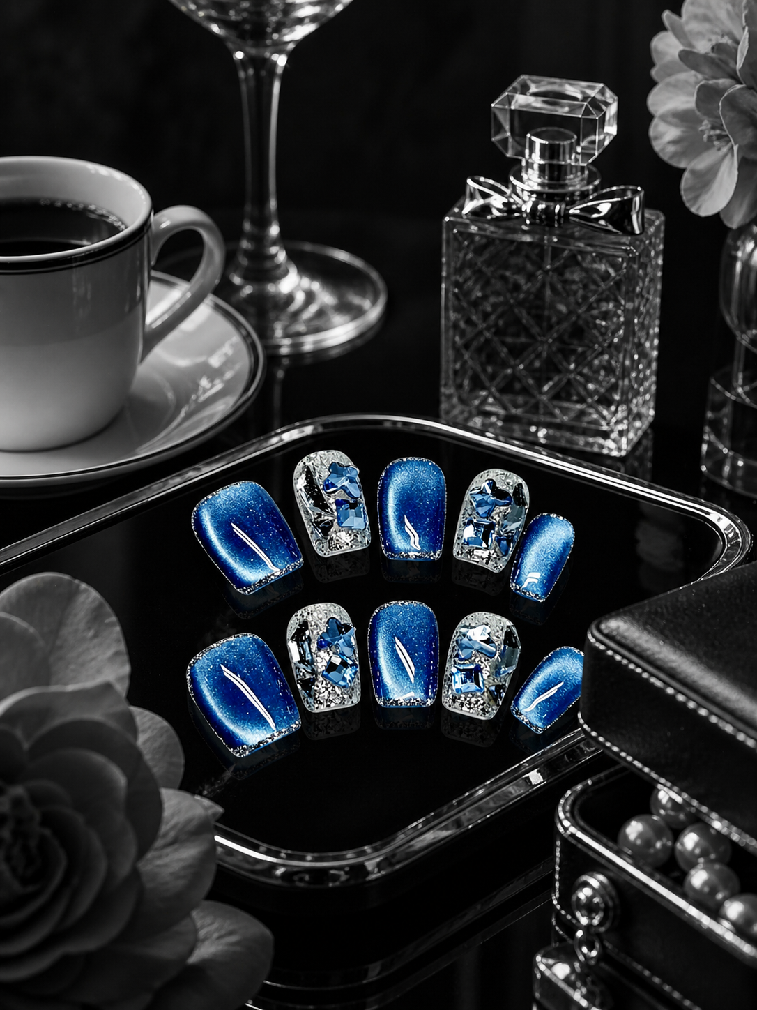 Azure Nebula Cascade | LUMlix Haute Nail