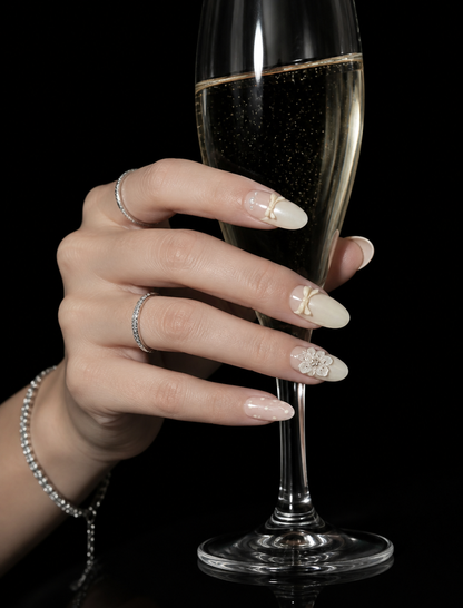 Flora's Porcelain Waltz | LUMlix Haute Nail