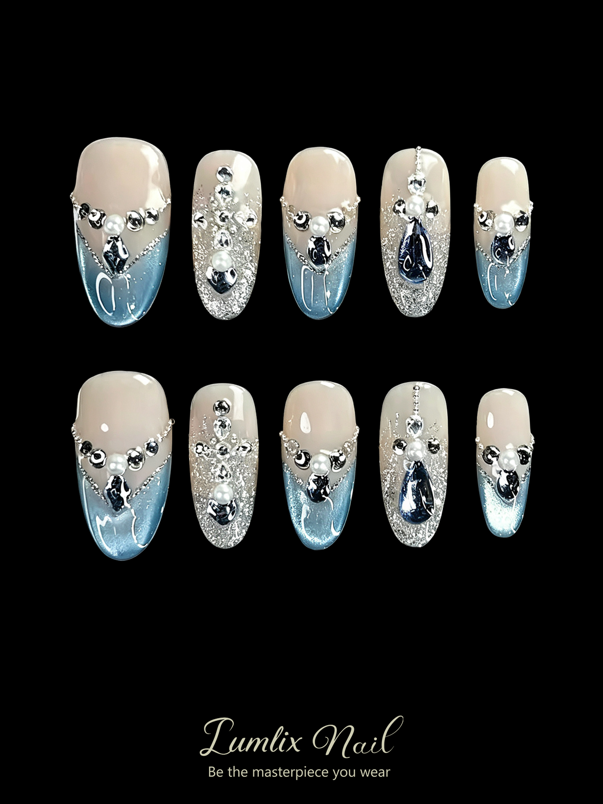 Azure Aristocrat's Tear | LUMlix Haute Nail