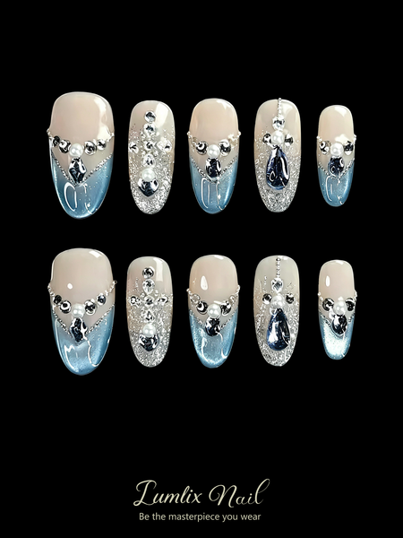 Azure Aristocrat's Tear | LUMlix Haute Nail