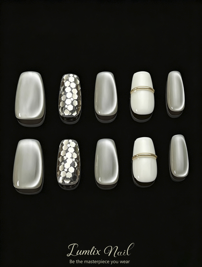 Platinum Mirage | LUMlix Haute Nail
